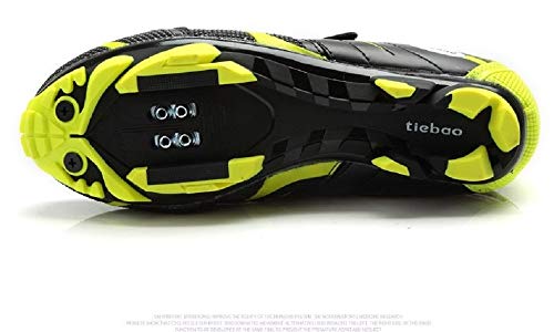 Tiebao, Scarpe da ciclismo donna, Verde (Green)