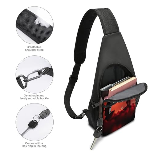 Bolso tipo bandolera blanco para hombre y mujer miniatura 4