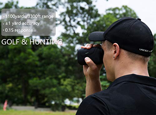 image for RINKMO Hunting/Golf Rangefinder 1100 Yards, with Slope1000 Meters Supe