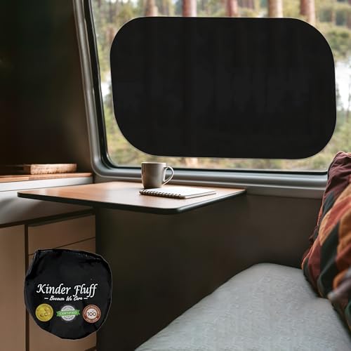 Car Window Shades - Certified 99.79% UVA & 99.95% UVB Sun Protection. Award Winning car Sun Shade for Side Windows. 4 Pack Semi Transparent 25' x 16' - Car Accessories Interior by Kinder Fluff