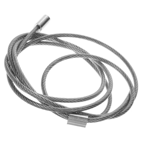 Wakauto Steel Wire Basketball Net Stringing Rope with Aluminum Buckle Heavy Duty Frame Net Replacement Cord