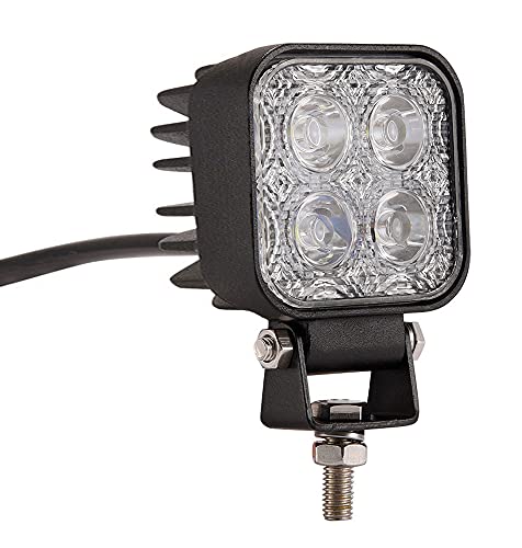 Leetop 12W 72W 90W 120W Faro da Lavoro LED Barra LED Fuoristrada Fari LED,Fari di Profondità Impermeabile IP67 Luci di Lavoro Fuoristrada per Moto Auto ATV SUV Trattore(12 Watt)