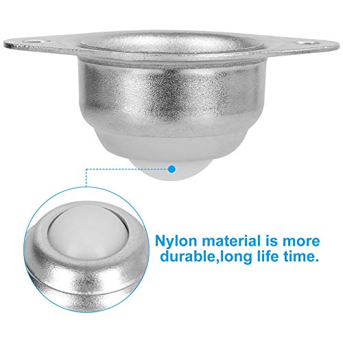 Shanqian SQUS-NYLONBALL-16-SILVER-201103 16Pcs 5/8 Inch Nylon Ball Transfer Bearing Unit thumb #4