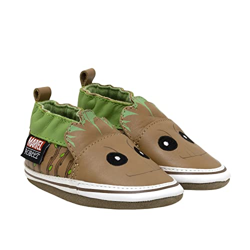 Image of Robeez Baby Boys and Unisex Soft Soles Slip-Resistant Crib Shoes Slippers Moccasins for Infant and Toddler, 0-24 Months