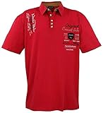 Corte estándar Lavecchia Polo LV-610 para hombre, talla 3XL - 8XL, color rojo rojo XXXXXXXXL