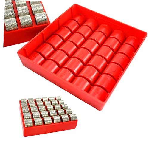 Caja plástica organizadora para monedas x2 TEHAUX miniatura 4