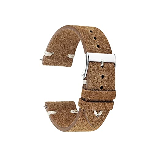 Bracelet de montre vintage en cuir véritable fait main en France 18mm-24mm