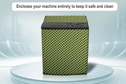 Image of Stylista Washing Machine Cover Compatible for GODREJ 6.8KG Semi-Automatic Top Loading WS Edge 680 CT, Check Military