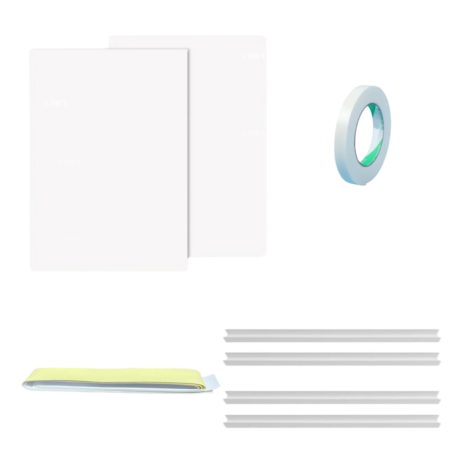 Kaeltsyn Replacement Side Insulation Panels for Window Cooling Units 5000 22000 BTU Featuring EVA Foam and Adhesive Tape Conditioning Spacer