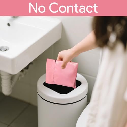 Image of 100 Pcs Sanitary Napkin Disposal Bags, Feminine Hygiene Period Bags for Tampons & Pads, Period Disposal for Teen Girls, Odor Blocker, Leak-Proof Sanitary Storage for Menstrual Products