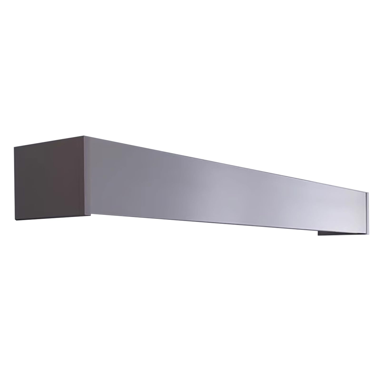 Cenefa de aleación de aluminio de 5 m para montaje en techo, con soportes y tornillos, no necesita riel, color gris