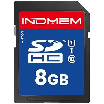 SD Card 8GB, SD Memory Card 8GB UHS-I SDHC U1 Class 10, High Speed Card for Digital Camera, Computer, Trail Camera