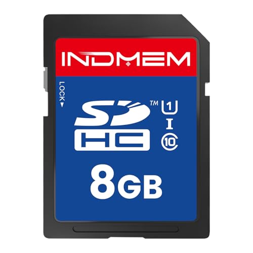 SD Card 8GB 1 Pack UHS-I U1 Class 10 8G SDHC Flash Memory Card Compatible with Digital Camera Computer Trail Cameras