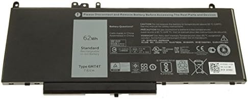 GreenTech New 6MT4T Replacement Battery for Dell Latitude E5470, E5570 - GreenTech 7.6V 62Whr 7V69Y TXF9M 79VRK 451-BBTW