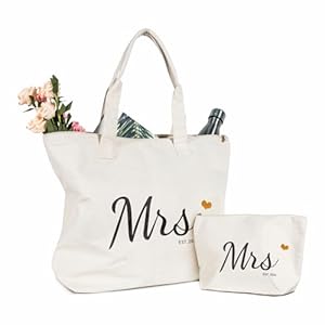Topdesign Mrs Tragetaschen-Set mit Kosmetiktasche