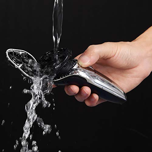 Povos 4-In-1 Men's Grooming Set, Usb Charging Electric Razor Rotary Shaver, Hair Clipper, Beard Trimmer, Detail Trimming Kit With Travel Case #TOP6