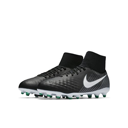 NIKE JR Magista ONDA II DF FG Boys Soccer-Shoes 917776-002_5.5Y - Black/White-Cool Grey-Stadium Green