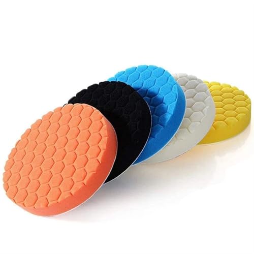 Juego de 5 almohadillas de pulido de 7 pulgadas para corte y abrillantado 3