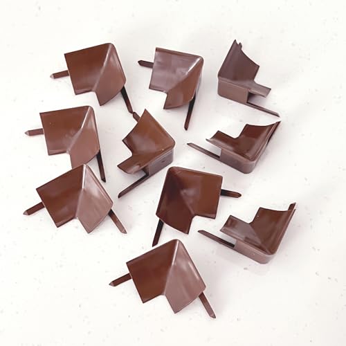 InstaTrim Inside Corners - 10 Dark Brown 1/2" Wide Trim Inside Corner Pieces - Trim for Inside Corners - Paintable