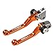 Produktbild YOUFUDE Brems-Kupplungshebel Motorrad CNC Dirt Bike Schwenkhebel, Passend Für K&TM 450 SX-R 450SX-R 2009 2010 2011 2012 2013 Motocross-Griffhebel,Orange