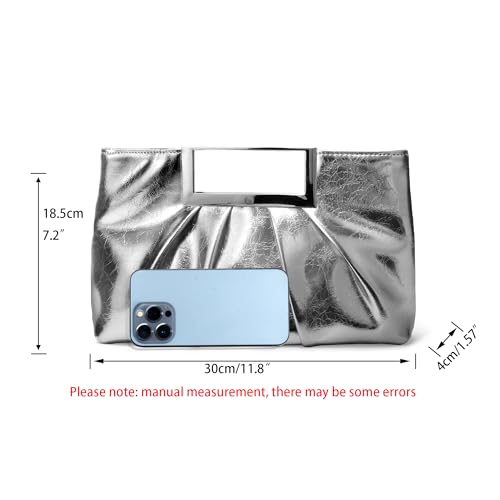 Image of CARIEDO Evening Clutch Bag Bright Color PU Leather Formal Handbag Suitable for Wedding Prom Black Tie Events