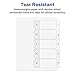 Avery Dividers for 3 Ring Binders, 5 Tabs per Set, Customizable Table of Contents, Classic White Tabs, Great for Organizing Reports, Projects, and More (3 Sets of 11075)