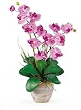 Nearly Natural 1026-MA Double Phalaenopsis Silk Orchid Flower Arrangement, Mauve,29' x 10.25' x...