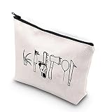 Serials Killer Inspired Horror Movie Lover Gift Zipper Bag Bolsa de maquillaje para fans, White, Horror Tools UK,