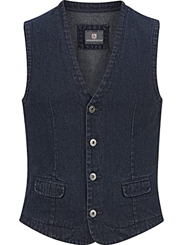 Preisvergleich Produktbild Jan Vanderstorm Herren Jeansweste Valfrid dunkelblau 2XL (XXL) - 62