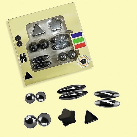 10Pcs Kids Power kit Game Magnets and Compass for Educational and Teamwork Matching Skills Fun with Friends Pack of 1