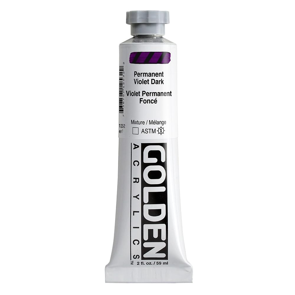 2 Oz Heavy Body Acrylic Color Paints (Set of 2) [Set of 3] Color: Permanent Violet Dark