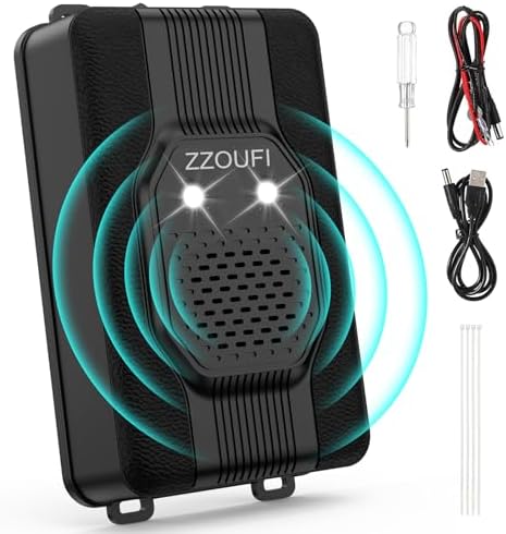 Répulsif à Ultrasons Contre Rongeurs - Pour Voiture, Maison, Camping-car, Fonctionne Sur Secteur Ou Batterie