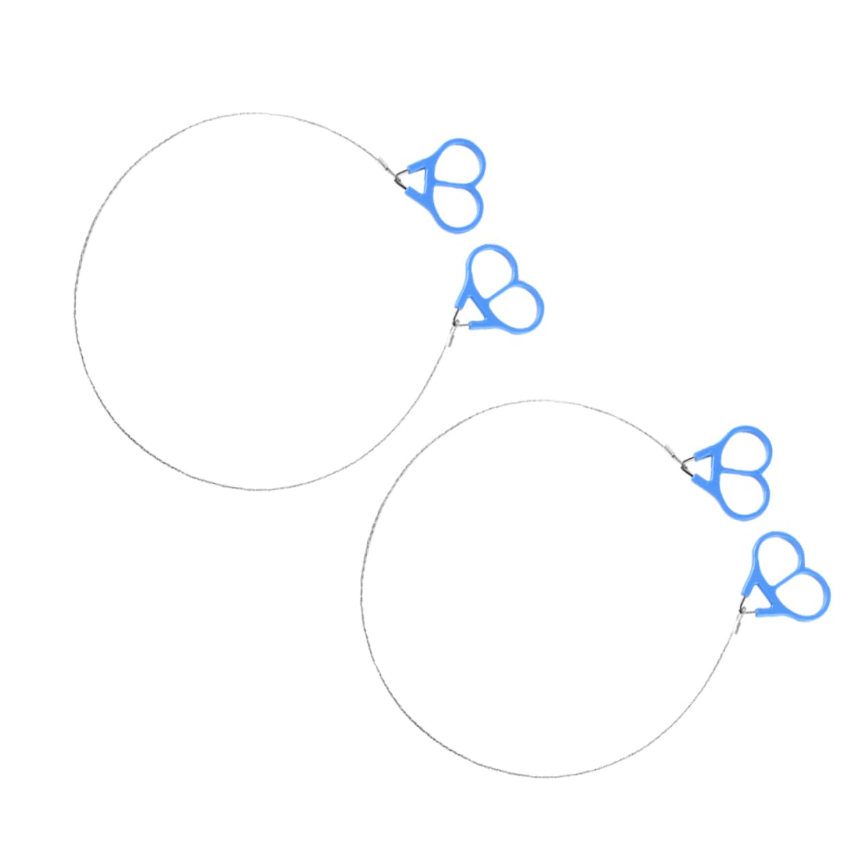 SUPVOX 2pcs Portable Stainless Steel Wire Saws for Emergency Survival Outdoor Activities