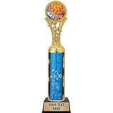 Pie Baking Trophies, 11' Blue Stars Pie Baking Trophy Award, Free Engraving Prime