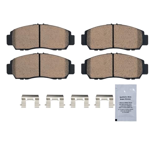 Image of HUSCH D787 Front Ceramic Brake Pads Kit Fit For Acura CL 2001-2003, For CSX 2006-2011, For RL 1999-2004, For TL 1999-2008, For TSX 2004-2010, For Honda Accord 2003-2011