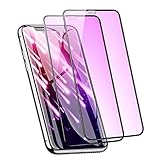 IMAFU ブルーライトカット iPhone11Pro / iPhone X/XS 用 ガラスフィルム ブルーライト アイフォン 11Pro X XS 用 強化ガラス 液晶 保護 フィルム 全面保護 気泡ゼロ 貼り付け簡単 2枚セット