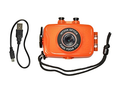 Intova Duo Waterproof HD POV Sports Video Camera, Orange