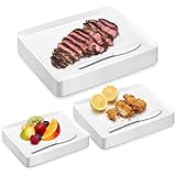 Hushee 120 Count 3 Size Disposable Cutting Board Sheets Bulk Flexible Plastic Cutting Mat 15' x 11', 13' x 10' and 11' x 9' Assorted Sizes Chopping Boards for Kitchen and Commercial Use