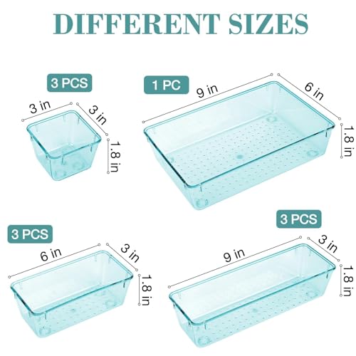 Image of 10 PCS Drawer Organizer Set, 5 Size Bathroom and kitchen organizer Trays
