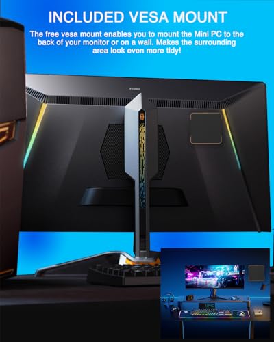 Image of Kayoote Mini Pc Win 10 Pro & Intel J4125, 8GB+128GB Mini Computers, Micro PC Desktop 4K HDMI & VGA Display, Small Gaming Pc with USB3.0 /Dual LAN /WiFi /BT /VESA for Home, Office, Black