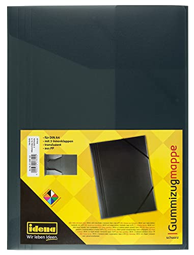 Idena 213309 - Sammelmappe mit Gummizug für DIN A4, aus...
