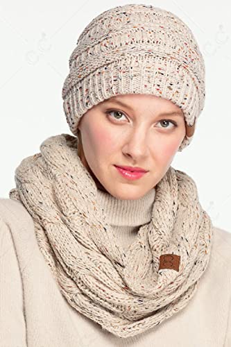 ScarvesMe Unisex Confetti Soft Chunky Pullover Knit Long Loop Infinity Hood Cowl Scarf2