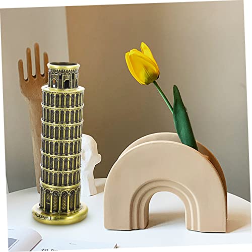 Torre de Pisa miniatura modelo edificio de decoración arquitectónica 5