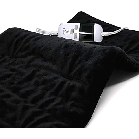 Heating Pad 24" x 12" for Back Pain and Cramps, Ultra Soft, 6 Electric Heat Settings by iReliev Cover