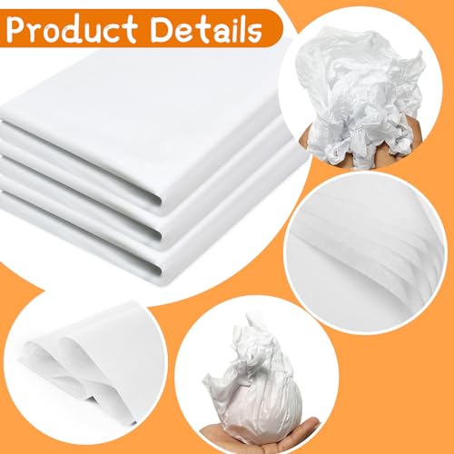 Arcccky ARCCCKY-20240122200 200 Sheets White Tissue Paper For Gift Wrapping Packing, 20'' X 30'' Bulk Tissue Paper For Preserving Clothes Arts Craft And Flowers thumb #2