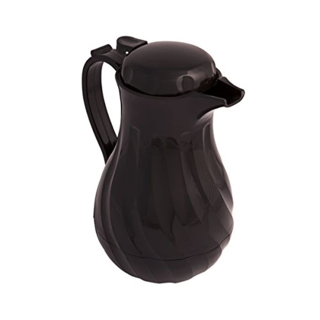 Genware NEV-B9708 Insulated Beverage Server, 40 oz., 1.2 L, Black
