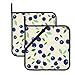 Blueberry Leaf Pot Holders Sets 2-Piece Set Lavable Cuisine Décorative Cuisson Cuisson BBQ Cadeau pour Mère