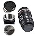POXIWIN Camera Lens Coffee Mugs,Stainless Steel Camera Lens Cups,Unique Gift Idea for Photographers,Novelty Coffee Mugs for Home Supplies,Men,Women