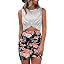 Stripe and Floral Black