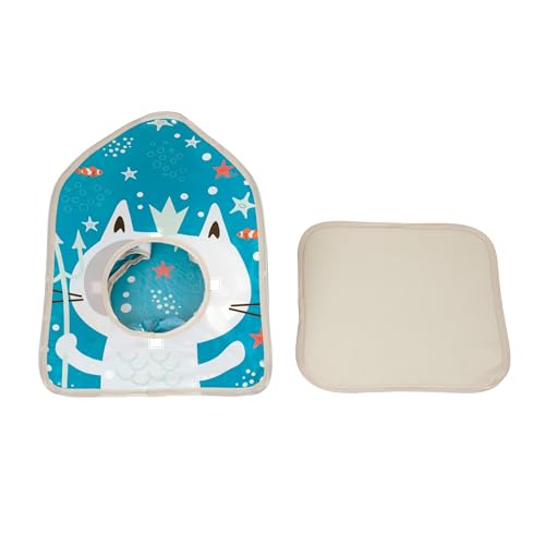 Image of Kitty City Ocean-Themed Pop-Up Cat House, Collapsible Indoor Cat Hideout with Peekaboo Openings, Lightweight Foldable Kitty Play Furniture for Play & Lounging